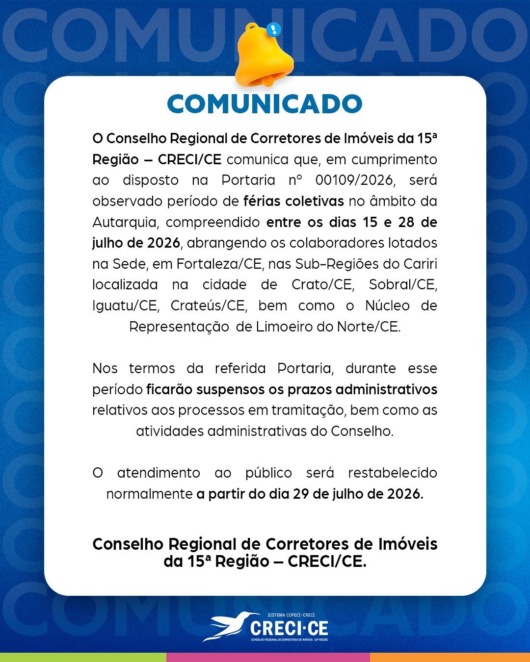 FERIAS 2026 1/2